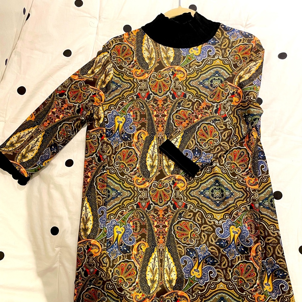 Fun, Mock Turtleneck Dress